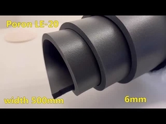 ブラックPORON INOAC 泡 LE-20 高反転 6.0mm ゴムバックの泡