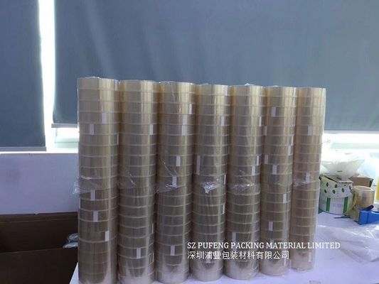 購入 35ミクロン70ミクロンの床の印テープ、アクリルの付着力BOPP包装テープ オンライン製造