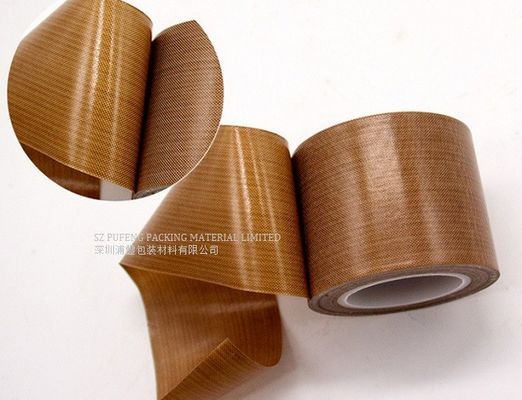 購入 ブラウン高温抵抗力がある自己接着PTFEのテープ0.13mm オンライン製造