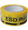 ポリ塩化ビニールの黒および黄色い安全テープ