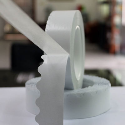 ギザギザ波型エッジファスナー両面コットンペーパーテープ（カートン封筒用）