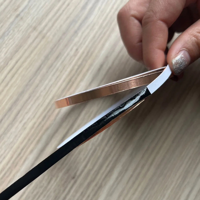 0.05-0.18MM ステンドグラスの溶接用厚い黒いバックの銅葉テープ