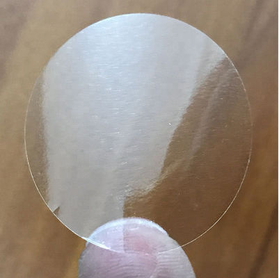 残りの習慣はAddhesiveのステッカーのTransparen空白箱のパッケージのシールを型抜きしなかった