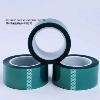 リチウム電池の末端の保護のための緑ペット0.25mm型抜きの高温電気絶縁材テープ
